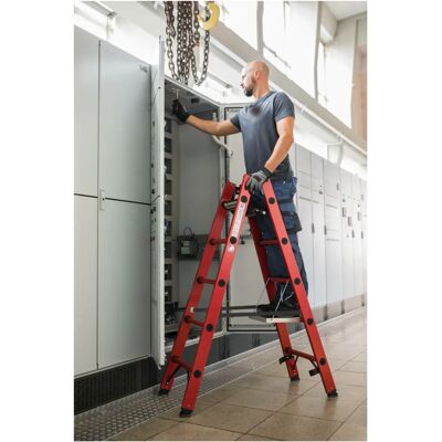 MUNK Günzburger Steigtechnik - Glasfaser Stehleiter - 2x8 Sprossen MUNK Günzburger Steigtechnik - Glasfaser Stehleiter - 2x8 Sprossen