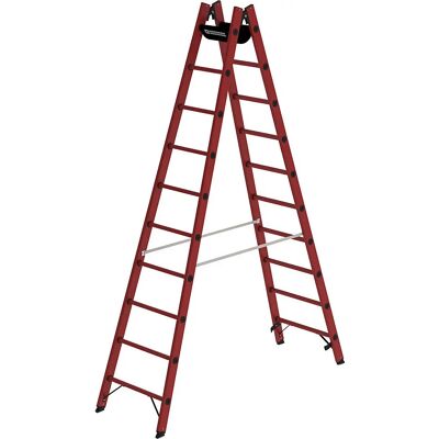 Munk Günzburger Steigtechnik - Fiberglass Platform Ladder 2x10 Sprossen Munk Günzburger Steigtechnik - Fiberglass Platform Ladder 2x10 Sprossen