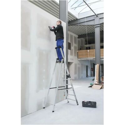 MUNK Günzburger Steigtechnik - Aluminium Stehleiter 7 Stufen - Hochreich MUNK Günzburger Steigtechnik - Aluminium Stehleiter 7 Stufen - Hochreich
