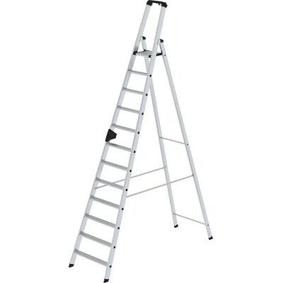Scala in alluminio MUNK 12 gradini - Pieghevole, blocco sicuro, manico ergonomico Scala in alluminio MUNK 12 gradini - Pieghevole, blocco sicuro, manico ergonomico