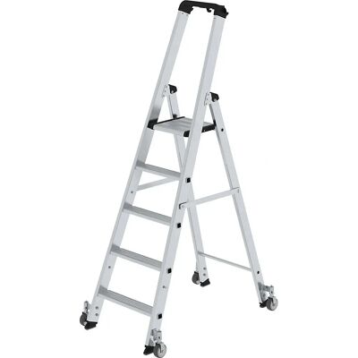MUNK Escalera Móvil - 5 Peldaños, Plataforma 1170mm - Escalera MUNK Escalera Móvil - 5 Peldaños, Plataforma 1170mm - Escalera