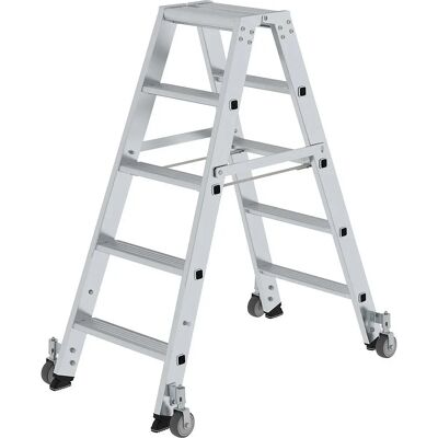MUNK Günzburger Steigtechnik Stehleiter 2x5 Stufen - Anlegeleiter MUNK Günzburger Steigtechnik Stehleiter 2x5 Stufen - Anlegeleiter