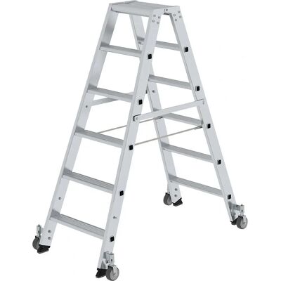 Munk Günzburger Steigtechnik Aluminium Stehleiter - 2x6 Stufen Munk Günzburger Steigtechnik Aluminium Stehleiter - 2x6 Stufen