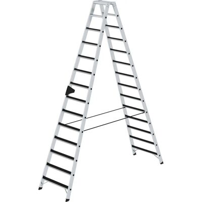 Munk Günzburger Steigtechnik - Stehleiter Clicp-Step 2x14 - Aluminium Munk Günzburger Steigtechnik - Stehleiter Clicp-Step 2x14 - Aluminium