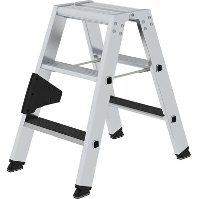 Escalera de aluminio MUNK - Doble cara, Plegable - 2x3 Peldaños Escalera de aluminio MUNK - Doble cara, Plegable - 2x3 Peldaños