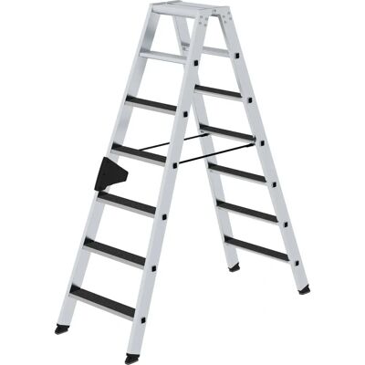 MUNK Günzburger Steigtechnik - Aluminium Stehleiter 2x7 Stufen - beidseitig begehbar MUNK Günzburger Steigtechnik - Aluminium Stehleiter 2x7 Stufen - beidseitig begehbar