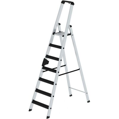Günzburger Steigtechnik MUNK 7-Stufen Aluminium Leiter – Ergonomisch, Stabil, 150kg Günzburger Steigtechnik MUNK 7-Stufen Aluminium Leiter – Ergonomisch, Stabil, 150kg