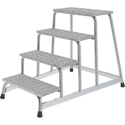 MUNK Aluminiumleiter - 4 Stufen Plattform 550x300mm - Innen & Außen MUNK Aluminiumleiter - 4 Stufen Plattform 550x300mm - Innen & Außen