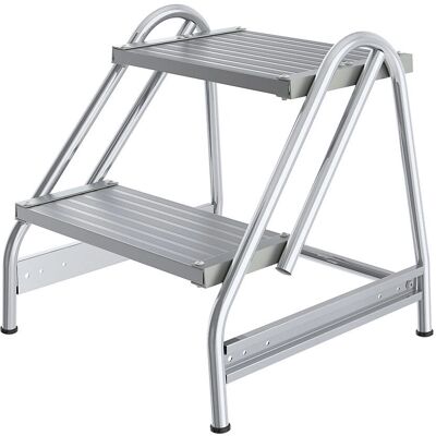 Escalera de aluminio MUNK - 2 peldaños - Segura y estable Escalera de aluminio MUNK - 2 peldaños - Segura y estable
