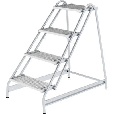 MUNK Aluminium Arbeitsbühne - 4 Stufen, Stabil, Leicht MUNK Aluminium Arbeitsbühne - 4 Stufen, Stabil, Leicht
