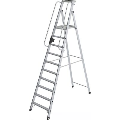 Escalera de aluminio MUNK con plataforma grande - Escalera Escalera de aluminio MUNK con plataforma grande - Escalera