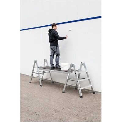 MUNK Aluminium Klappleiter - 2 x 3 Stufen - Max 150kg MUNK Aluminium Klappleiter - 2 x 3 Stufen - Max 150kg