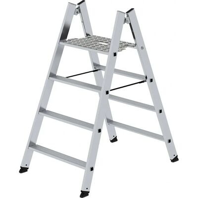 MUNK Aluminium Klappleiter - 2x4 Sprossen, Hellblau, EN 14183 MUNK Aluminium Klappleiter - 2x4 Sprossen, Hellblau, EN 14183