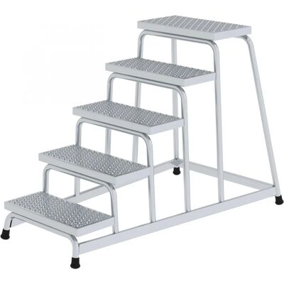 Plateforme de travail Munk Günzburger Steigtechnik - 5 marches, 550mm de large Plateforme de travail Munk Günzburger Steigtechnik - 5 marches, 550mm de large
