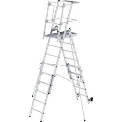 Günzburger Steigtechnik FlexxStep Plattformleiter 6 Sprossen, Teleskop Günzburger Steigtechnik FlexxStep Plattformleiter 6 Sprossen, Teleskop
