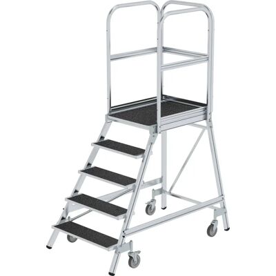 Günzburger Aluminium Plattformleiter - 5 Stufen, R13 Korund, GS geprüft Günzburger Aluminium Plattformleiter - 5 Stufen, R13 Korund, GS geprüft