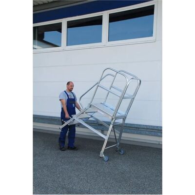 Munk Günzburger Steigtechnik Podestleiter 4 Stufen - Leiter Munk Günzburger Steigtechnik Podestleiter 4 Stufen - Leiter
