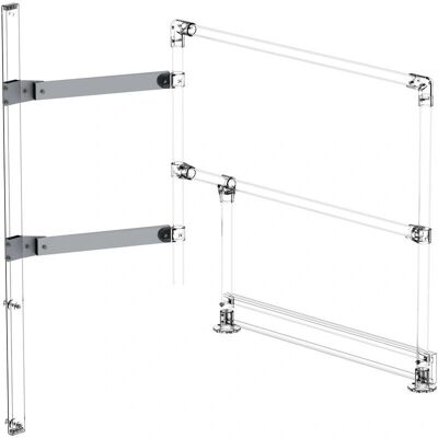MUNK Günzburger Steigtechnik - Distanzsegment für Steigleiter - Aluminium blank MUNK Günzburger Steigtechnik - Distanzsegment für Steigleiter - Aluminium blank