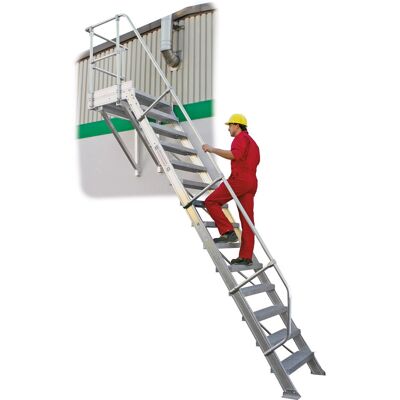 Günzburger Steigtechnik MUNK Treppe mit Plattform 60° - Leiter/Stehleiter Günzburger Steigtechnik MUNK Treppe mit Plattform 60° - Leiter/Stehleiter