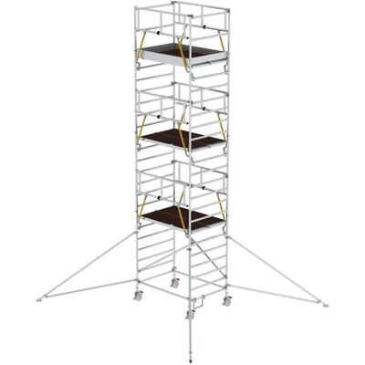Günzburger Steigtechnik MUNK Rollgerüst SG - Aluminium, Doppelplattform, Ausleger Günzburger Steigtechnik MUNK Rollgerüst SG - Aluminium, Doppelplattform, Ausleger