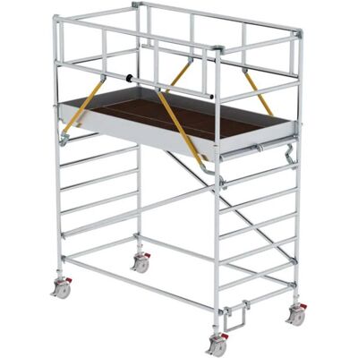 Günzburger Steigtechnik MUNK Rollgerüst SG - Aluminium, 1,35x2,45m, 4,51m AH - Gerüst Günzburger Steigtechnik MUNK Rollgerüst SG - Aluminium, 1,35x2,45m, 4,51m AH - Gerüst