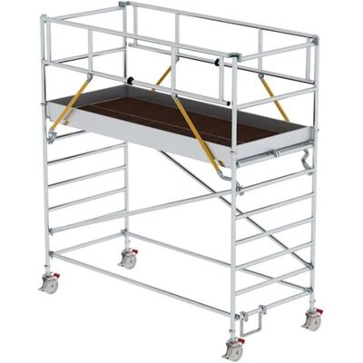 Günzburger Steigtechnik MUNK Rollgerüst SG - Aluminium, Doppelplattform, 4,51m AH - Gerüst Günzburger Steigtechnik MUNK Rollgerüst SG - Aluminium, Doppelplattform, 4,51m AH - Gerüst