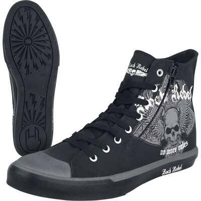 Rock Rebel by EMP Walk The Line Hoch-Turnschuhe - Unisex - EU 37-47 Rock Rebel by EMP Walk The Line Hoch-Turnschuhe - Unisex - EU 37-47