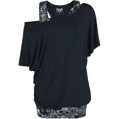 Black Premium by EMP - When The Heart Rules The Mind - Kurzarm-T-Shirt - Schädelmuster Black Premium by EMP - When The Heart Rules The Mind - Kurzarm-T-Shirt - Schädelmuster