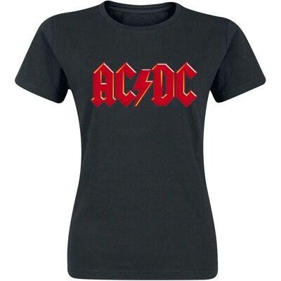 AC/DC Punainen Logo T-paita - Nainen - XL AC/DC Punainen Logo T-paita - Nainen - XL