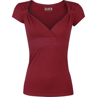 Black Premium by EMP V-Top - Bordeaux - Slim Fit - T-Shirt Black Premium by EMP V-Top - Bordeaux - Slim Fit - T-Shirt