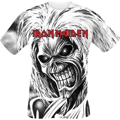 Iron Maiden Killers Allover T-Shirt - Casual Weiß - T-Shirt Iron Maiden Killers Allover T-Shirt - Casual Weiß - T-Shirt