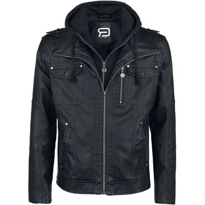 RED by EMP Good Riddance Jacke - Kunstleder, Kapuze, S-5XL - Jacke RED by EMP Good Riddance Jacke - Kunstleder, Kapuze, S-5XL - Jacke