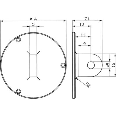 KÄFER Hinterwand-Öse - Außering D.58mm - Uhrenmessgerät KÄFER Hinterwand-Öse - Außering D.58mm - Uhrenmessgerät