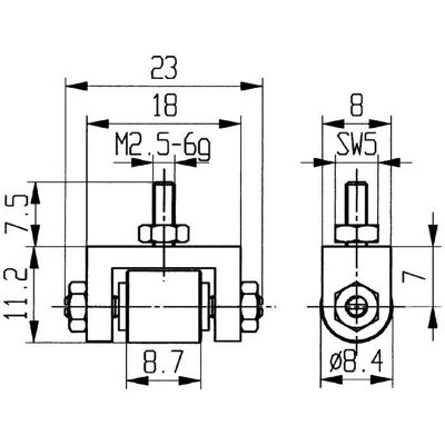Käfer Modell Ø 8,4mm Stahl Messlehre – Messeinsatz Käfer Modell Ø 8,4mm Stahl Messlehre – Messeinsatz