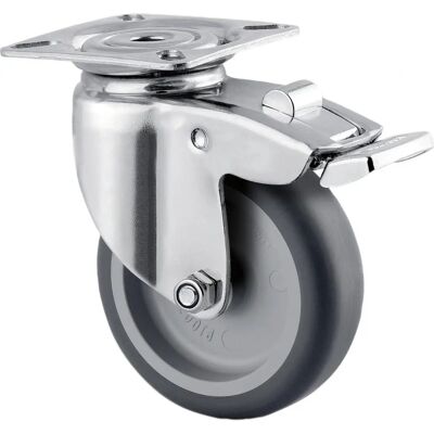 Tente - PJO075P40 - Grau - 75 mm - Drehlenkrolle Tente - PJO075P40 - Grau - 75 mm - Drehlenkrolle