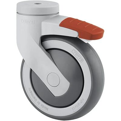 Ruota in plastica TENTE 100x32mm con doppio freno - Tipo di ruota Ruota in plastica TENTE 100x32mm con doppio freno - Tipo di ruota