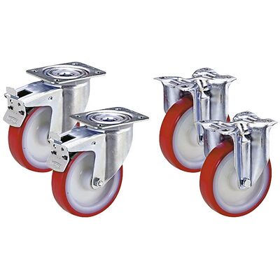 TENTE Polyurethan-Radsatz - 125 x 32 mm - Schwerlast TENTE Polyurethan-Radsatz - 125 x 32 mm - Schwerlast