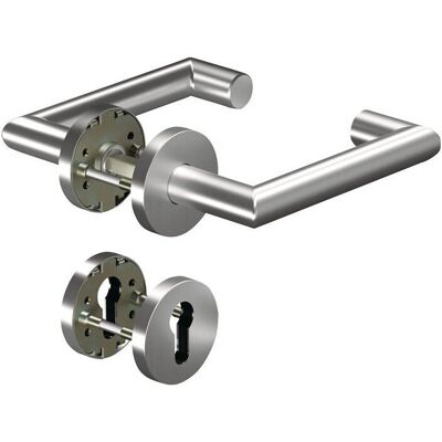Ogro Modèle 8907/6501/6612 Ensemble en Acier Inoxydable Pour Porte et Fenêtre - Protection Incendie, DIN gauche/droite - Publicité Ogro Modèle 8907/6501/6612 Ensemble en Acier Inoxydable Pour Porte et Fenêtre - Protection Incendie, DIN gauche/droite - Publicité