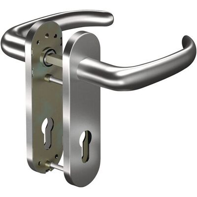 Ensemble Poignée de Porte Ignifuge Ogro - Acier Inoxydable, 38-63mm - Publicité Ensemble Poignée de Porte Ignifuge Ogro - Acier Inoxydable, 38-63mm - Publicité