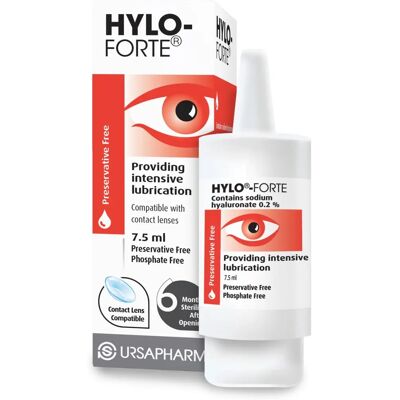 Gouttes pour les yeux Hylo-Forte 0,2 % - Yeux Secs et Irrités Gouttes pour les yeux Hylo-Forte 0,2 % - Yeux Secs et Irrités