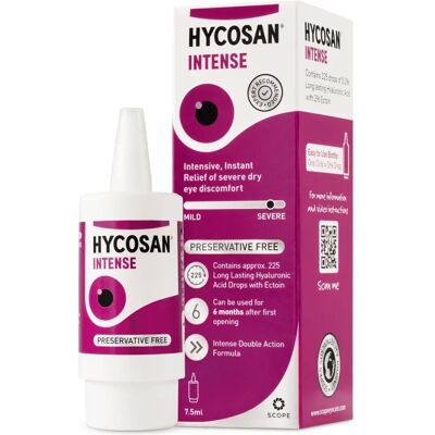 Hycosan Intense Lubricating Eye Drops - 7.5ml Hycosan Intense Lubricating Eye Drops - 7.5ml