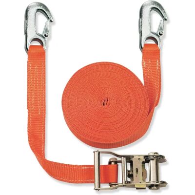 Braun Lashing Strap - 2000 daN - Orange - 6 m - 35 mm - Ratchet & Hooks - Lashing Strap Braun Lashing Strap - 2000 daN - Orange - 6 m - 35 mm - Ratchet & Hooks - Lashing Strap
