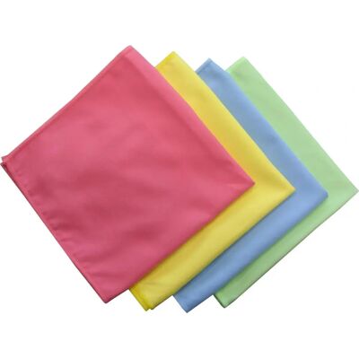 Chiffon Microfibre Rotweiss Bleu/Vert 40x40cm - Chiffon microfibre Chiffon Microfibre Rotweiss Bleu/Vert 40x40cm - Chiffon microfibre