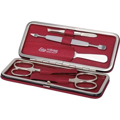Maniküre-Set ERBE Siena - Rot, 5-teilig, Leder Maniküre-Set ERBE Siena - Rot, 5-teilig, Leder