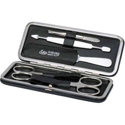 ERBE Maniküre-Set - Schwarz Lederetui, 5-tlg, Premium Stahl ERBE Maniküre-Set - Schwarz Lederetui, 5-tlg, Premium Stahl