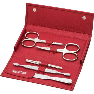 ERBE Maniküre-Etui - Leder, 5 stk, rot - Maniküre-Set ERBE Maniküre-Etui - Leder, 5 stk, rot - Maniküre-Set