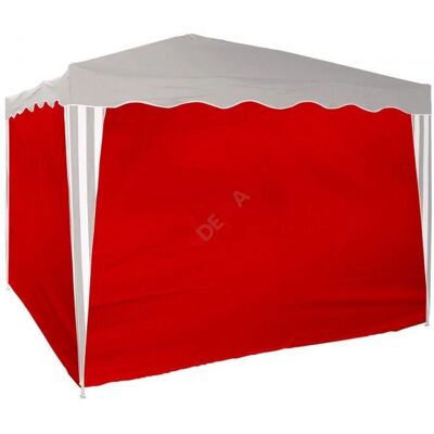 DEMA - D14213 - Rouge - 3x3 m - Parois de tonnelle - Publicité DEMA - D14213 - Rouge - 3x3 m - Parois de tonnelle - Publicité