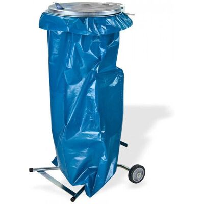 Dema Support de poubelle de jardin mobile pour sac jusqu'à 120 L - support pour sac de jardin - Publicité Dema Support de poubelle de jardin mobile pour sac jusqu'à 120 L - support pour sac de jardin - Publicité