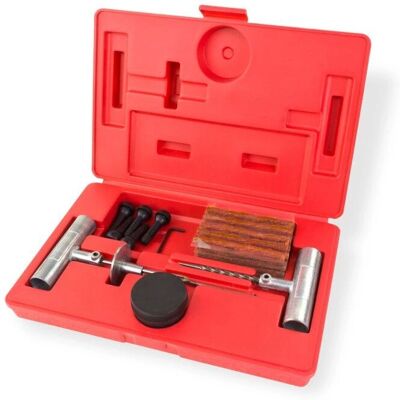 DemaTubeless40 - 40 pièces - PVC case - Repair kit - Publicité DemaTubeless40 - 40 pièces - PVC case - Repair kit - Publicité