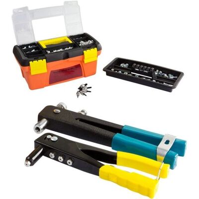 Dema - 373 - Pinces à rivets et rivets aveugles - Coffret d'outils - Publicité Dema - 373 - Pinces à rivets et rivets aveugles - Coffret d'outils - Publicité